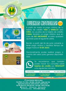 AVISO IMPORTANTE sobre pagos mínimos de tarjetas de créditos #QuedateEnCasaPy