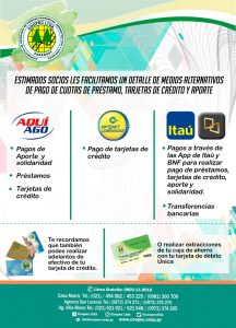 Medios de pagos disponibles
