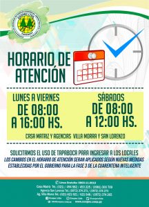 AVISO HORARIO ESPECIAL