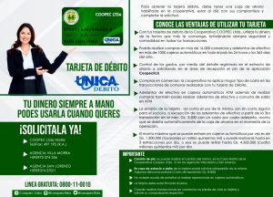CONOCÉ LAS VENTAJAS DE TU TARJETA ÚNICA