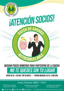 Invitación Nueva Rueda de Ahorros