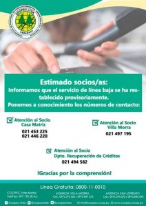 LINEAS BAJAS HABILITADAS