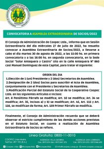 Estimados socios de Coopec